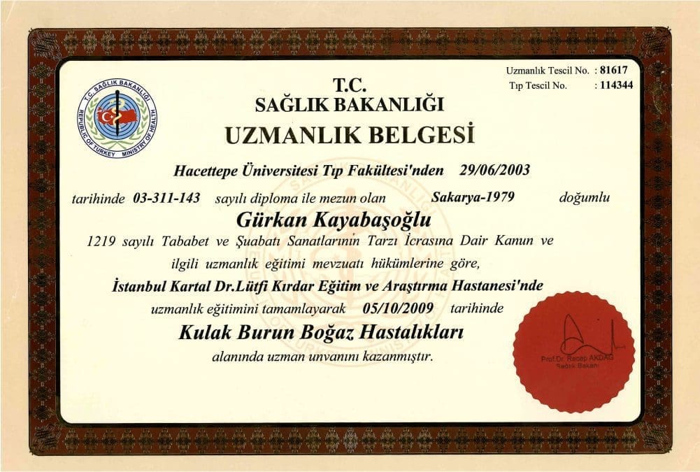 Doctor Gürkan Kayabaşoğlu